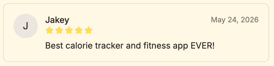 Jakey's Review of GetFIT App Jakey - "Best calorie tracker and fitness app EVER!"