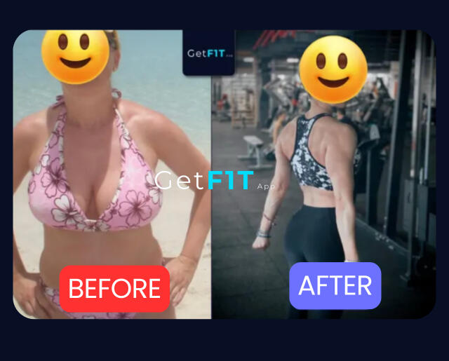 Women body transformation Women lost fat gained muscle